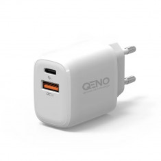 Incarcator Telefon 20W QENO® PD Tip C Si USB 3.0, Iphone, Samsung, Tableta