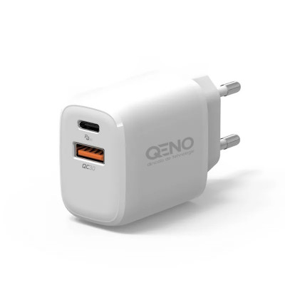 Incarcator Telefon 20W QENO&amp;reg; PD Tip C Si USB 3.0, Iphone, Samsung, Tableta foto