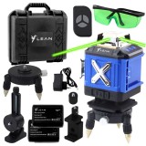Nivela laser 4 D cu 16 linii, albastru, Lean 26585