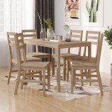 vidaXL Set mobilier de bucătărie, 7 piese, lemn masiv de acacia