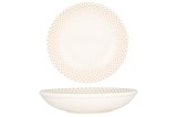 Rinart Farfurie ad&acirc;ncă - Punto - Porţelan - 20 cm (650cc) - set de 6