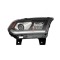 Far DODGE DURANGO, 2014-2015, partea Dreapta, Taiwan, cu &amp;quot;lumina timp de zi&amp;quot; tip LED; Tip=USA; HiR2+PY27/7W; manual; negru; halogen
