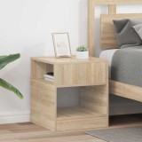 vidaXL Masă laterală 2 pcs Stejar Sonoma 40,5 x 40 x 45 cm 890917