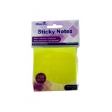 Notes adeziv repozitionabil,100 coli,75x75mm, galben neon