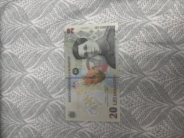 Bancnota 20 de lei, necirculata