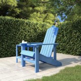 Scaun de grădină Adirondack, albastru aqua, HDPE