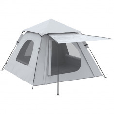 Outsunny Cort de Camping Automat cu Veranda pentru 2-3 Persoane, Cort Pop-Up in Aer Liber, Adapost Portabil | Aosom Romania