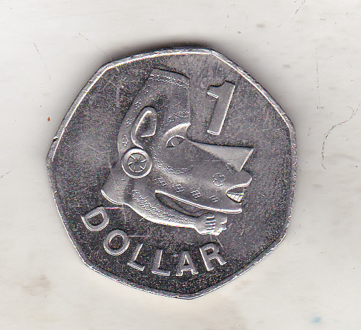 bnk mnd Solomon Islands 1 $ 2005 unc