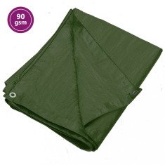 Prelată 90 g/m&amp;sup2;, verde, 2x3 m, HDPE foto