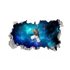 Sticker decorativ, gaura in perete 3D, Dragon Ball, 85 cm, 1022STK-2