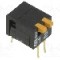 Intrerupator DIP, 2 pozitii, montare THT, 2 sectiuni, OMRON OCB - A6DR-2100