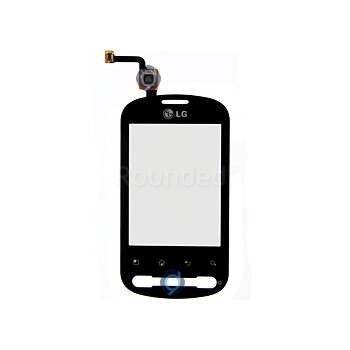 LG P350 Optimus Me Touchscreen Silver Negru foto