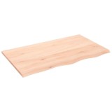 Cumpara ieftin Blat de baie, 100x60x2 cm, lemn masiv netratat
