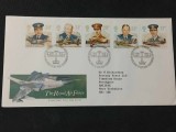 Anglia 1986 - 50 de ani de la Air Force Regala, serie pe FDC