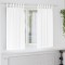 Perdele cu perdele 2 pcs Alb pur Poliester
