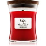 Woodwick Pomegranate lum&acirc;nare parfumată cu fitil din lemn 275 g