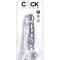 Dildo 8" cu bile Clear