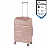 TraveLux Voyager valiză medie cu capac dur 68x45x25 cm aur roz