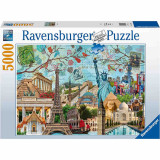 Cumpara ieftin Puzzle Colaj Marile Orase, 5000 Piese, Ravensburger