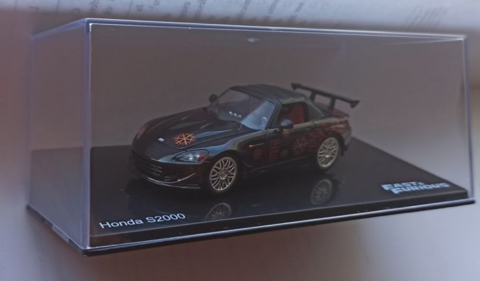 Macheta Honda S2000 2000 negru Fast and Furious - IXO/Altaya 1/43
