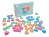 Elfiki Mozaic Bioplastic, Joc Educativ Forme si Culori, 60 Piese, Multicolor, +1 An, Baieti/Fete