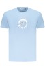 Trussardi Tricou barbati, din bumbac, cu imprimeu grafic, Regular fit, Albastru deschis, S, 2XL, L, M, XL