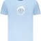 Trussardi Tricou barbati, din bumbac, cu imprimeu grafic, Regular fit, Albastru deschis, S