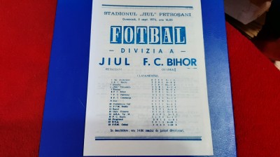program Jiul - FC Bihor foto