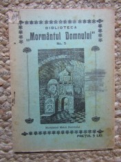 BIBLIOTECA MORMANTUL DOMNULUI MORMANTUL MAICII DOMNULUI SI IZVORUL TAMADUIRII 1930