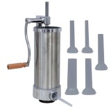 Cumpara ieftin Masina de Umplut Carnati, Inox, 3Kg, Vertical, 4 Palnii Incluse