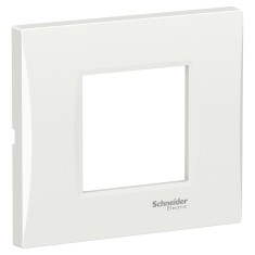 Rama Schneider Electric Easy Styl LMR7262001, 2 module, alb, pentru priza / intrerupator