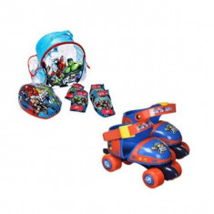 Set patine cu rotile reglabile Saica Avengers marime 24-29 foto