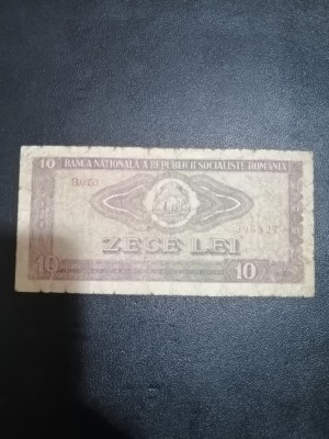 Bancnota 10 Lei - 1966 foto