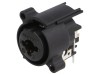 Conector Jack 6,3mm XLR soclu mamă unghi 90&deg; THT 3A, Neutrik