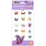 Abtibilduri imitatie sigiliu, Avenir, Natural Creation, Insecte, 18 bucati