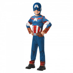 Costum Captain America, Avengers, marimea M, 5 - 6 ani, masca inclusa foto