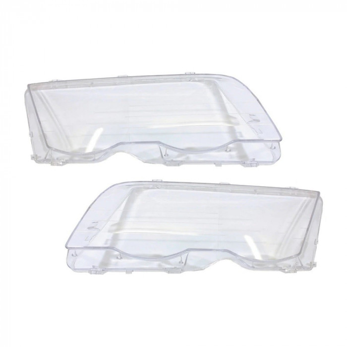 Sticle faruri pentru BMW E46 Seria 3 Non-Facelift (2001-2005), set 2 bucati ()