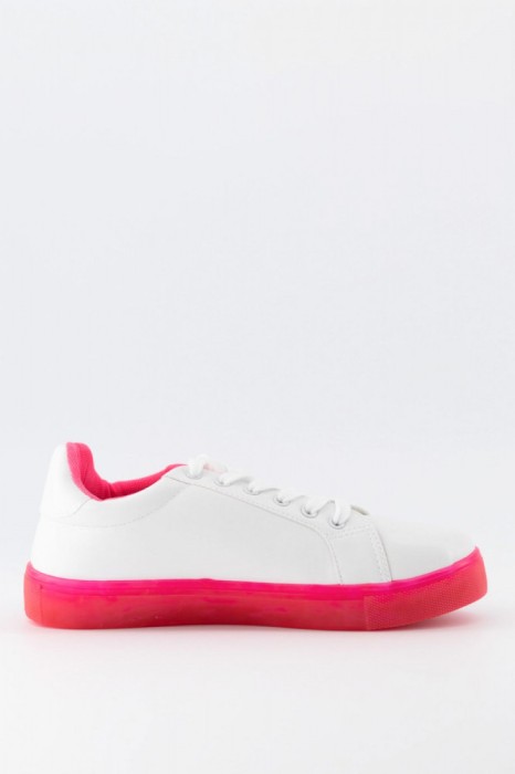 Sneakers Dama MBrands alb cu roz 39