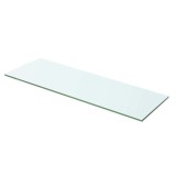 vidaXL Raft din sticlă transparentă, 60 x 15 cm