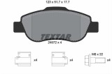 Set placute frana TEXTAR 2407201