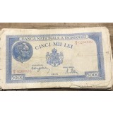 (BNK A) Romania bancnota 5000 lei 2 Mai 1944