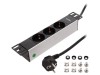 Prelungitor 3 prize negru 230V 16A, Logilink