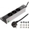 Prelungitor 3 prize negru 230V 16A