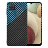 Husa pentru Samsung Galaxy F12 F127 / A12 Nacho A127 / M12 M127 / A12 A125, Techsuit, Carbonite FiberShell, Bleu