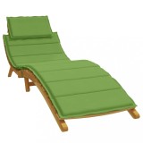 vidaXL Pernă de șezlong, melanj verde, 186x58x4 cm textil