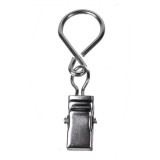 Set C&acirc;rlige Perdea, Clips Metalic, Argintiu, 10 Bucăți, Oem