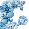 Set arcada baloane decorative Frozen din 179 piese,, aranjament pentru petrecere, calitate latex Extra, Bleu, ANTADESIM