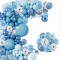 Set arcada baloane decorative Frozen din 179 piese,, aranjament pentru petrecere, calitate latex Extra, Bleu
