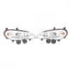 Far Bmw X5 (E70), 10.2006-11.2013, model: versiunea fara faruri xenon, tuning, montare fata, stanga+dreapta, cu lentile; cu lumini de zi tip LED; H1+