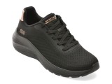 Cumpara ieftin Pantofi sport SKECHERS negri, BOBS SQUAD WAVES, din material textil